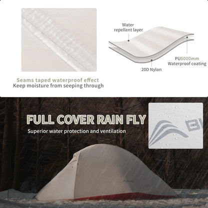 Decathlon tent met aerodynamisch design – Bestand tegen wind