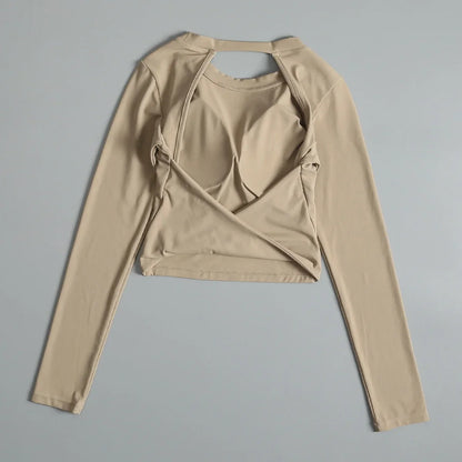 Yoga kleding dames met lange mouwen