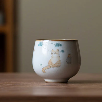 Elegante theebeker met infuser en deksel