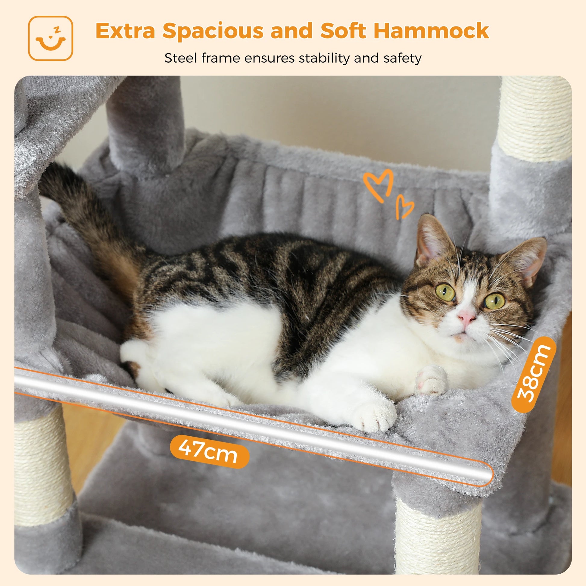 Kattenpaal met wandmontage set – Extra stevig vastgemaakt
