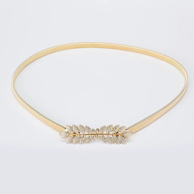 Riem dames met fluweel en goudaccenten