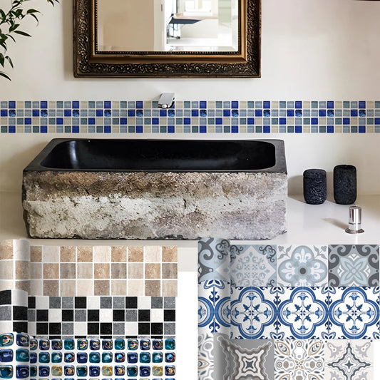 Zwarte mozaiek toilet tegels – Luxe en diepte