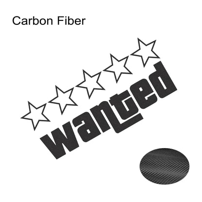auto stickers - regenboog 'Wanted' ontwerp voor unieke uitstraling