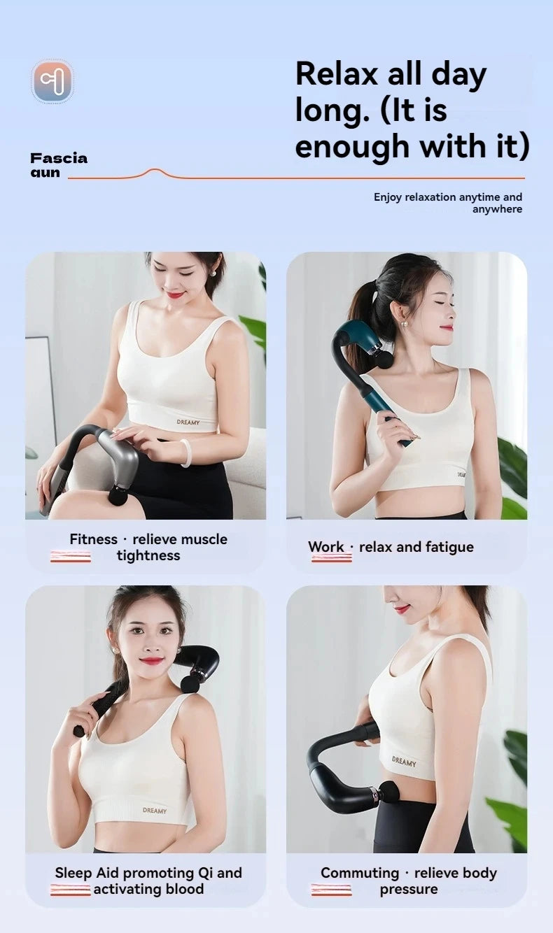 Massage gun met ergonomisch handvat – Comfortabel in gebruik