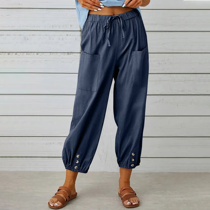 C&A dames linnen broek met casual uitstraling – Voor elke dag