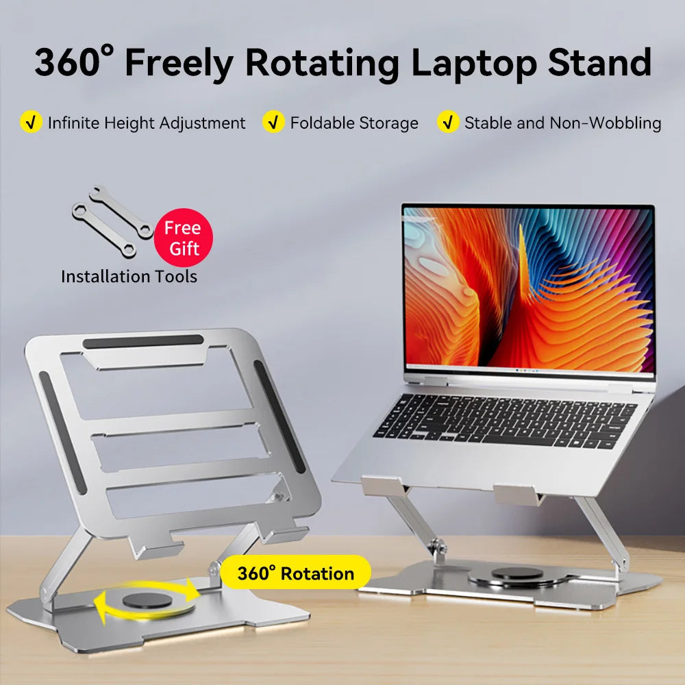 Laptop standaard met verstelbare poten