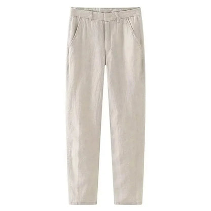 Linnen broek man in navy – Diepe kleur en stijl
