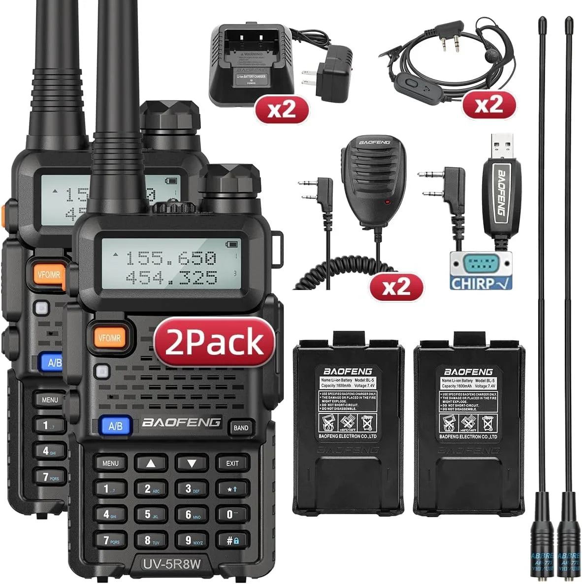 Alecto walkie talkie met headsetaansluiting