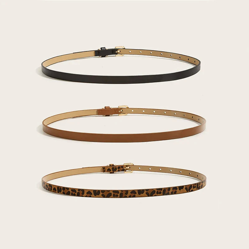 Klassieke riem in zwart met gouden details