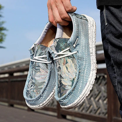 Veterschoenen heren zomer met comfortzool