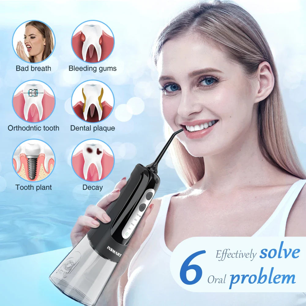 Tandsteen Verwijderaar - INS SMART Draagbare Waterflosser voor Perfecte Mondhygiëne