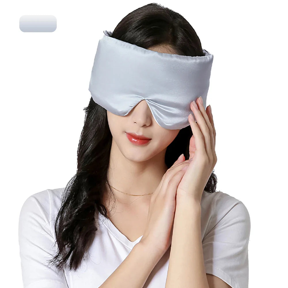 Zijden slaapmasker in travel-etui