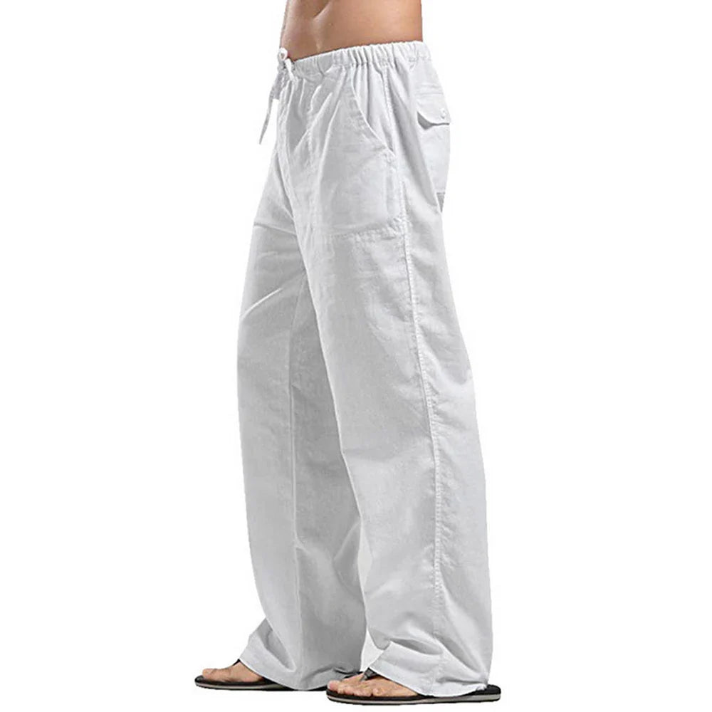 Linnen broek heren voor relaxte outfits – Licht en losjes