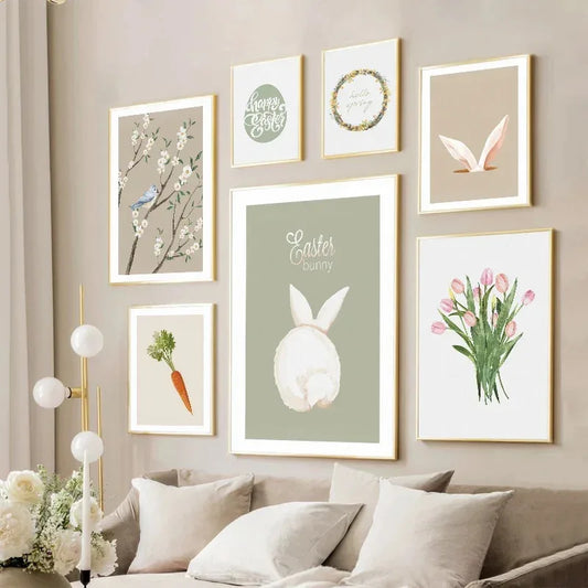 Grote poster voor boven het bed