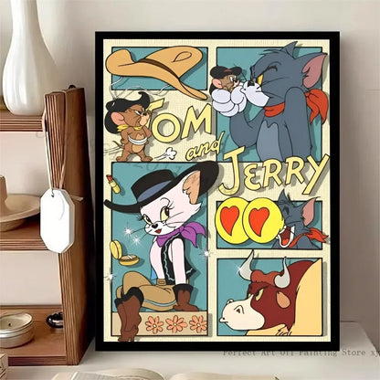 Woonkamer poster met rustgevende kleuren