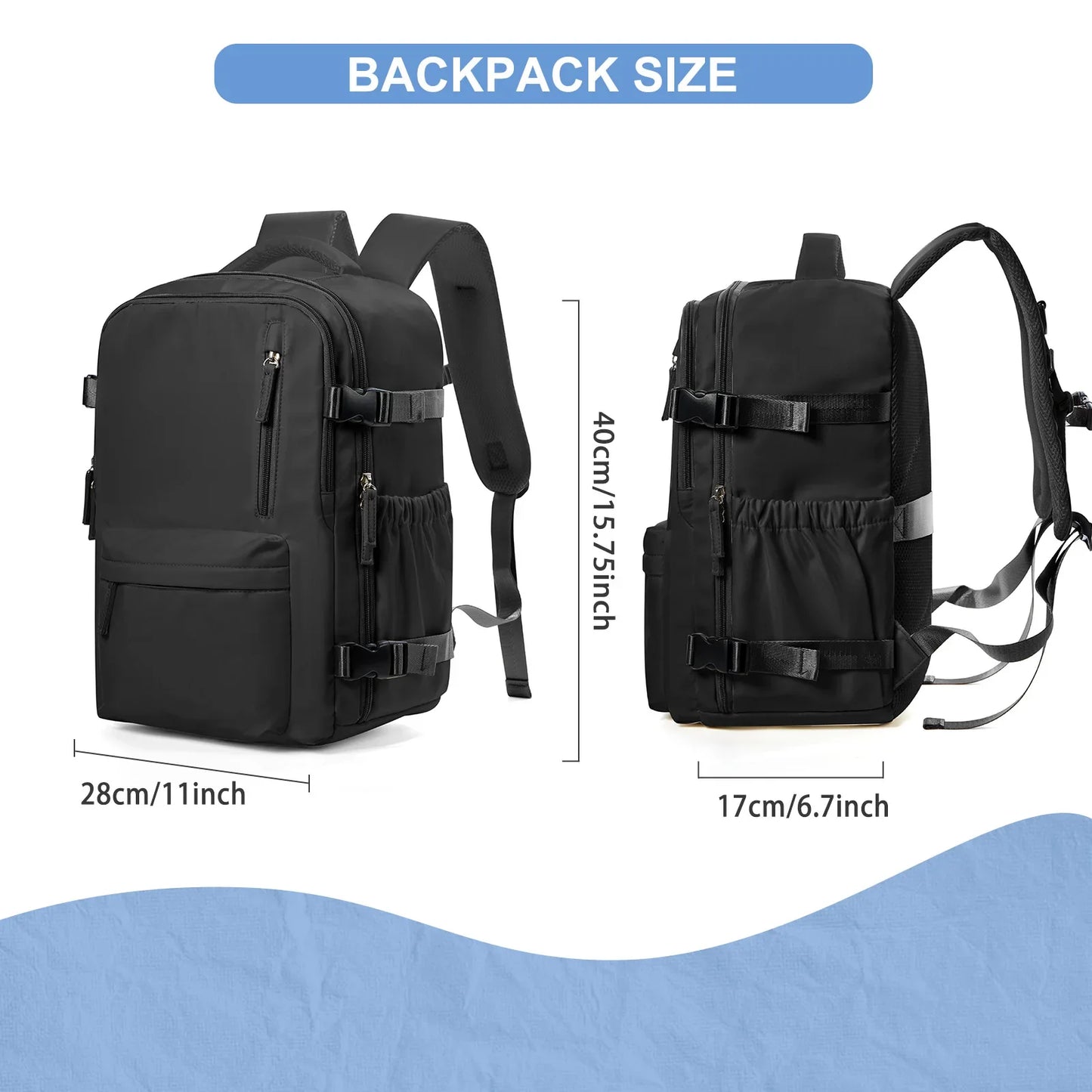 Business handbagage rugzak 40x30x20 cm