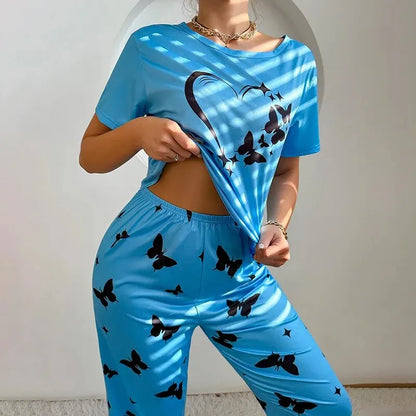 Dames pyjama winter met extra warme stof