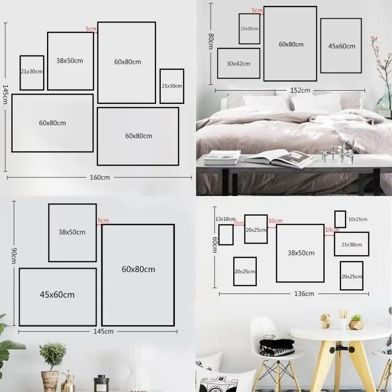 Grote poster voor boven het bed