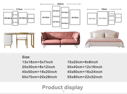 Posterset voor harmonieuze wand