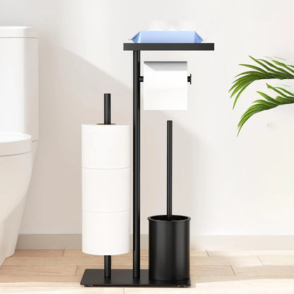 Stijlvolle toiletborstel met marmerlook – Luxe badkameraccessoire