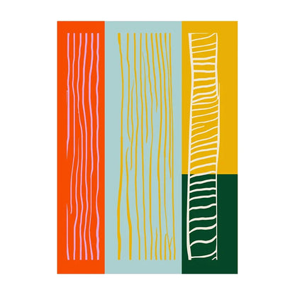 Poster van bloemenveld in de lente