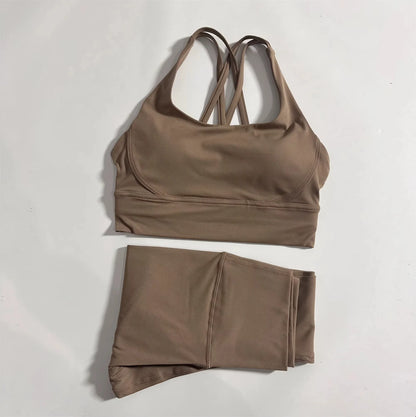 Stretchy yoga kleding met naadloos ontwerp