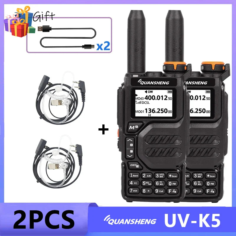 Walkie talkies met vergrendelingsfunctie