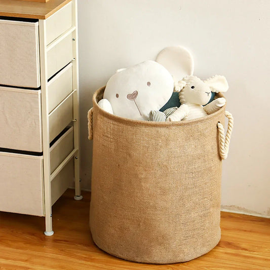 Blokker wasmand met neutrale kleur