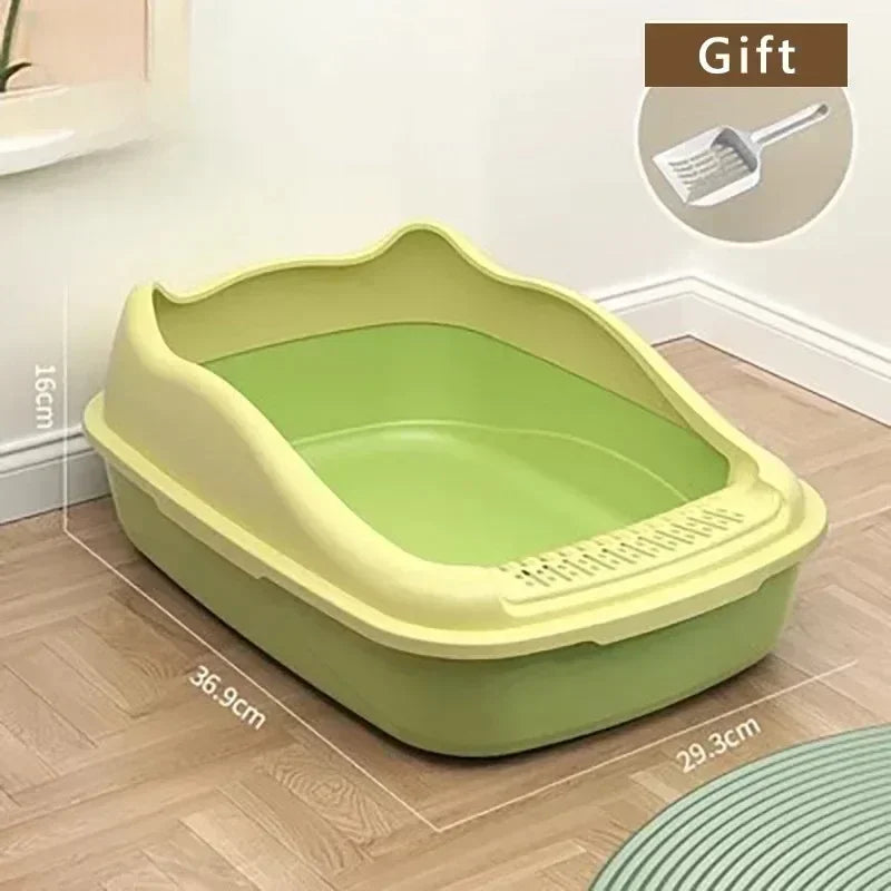 Design kattenbak met houten afwerking – Elegante look