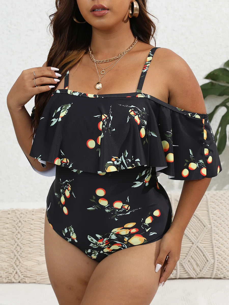 Zwemjurk met tropische bladeren – Zomerse look