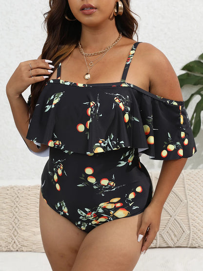 Zwemjurk met tropische bladeren – Zomerse look