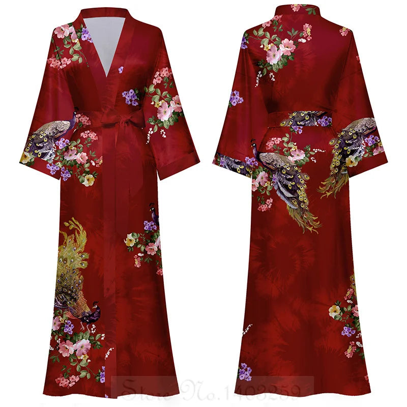 Katoenen ochtendjas met bloemenprint – Frisse en vrolijke look