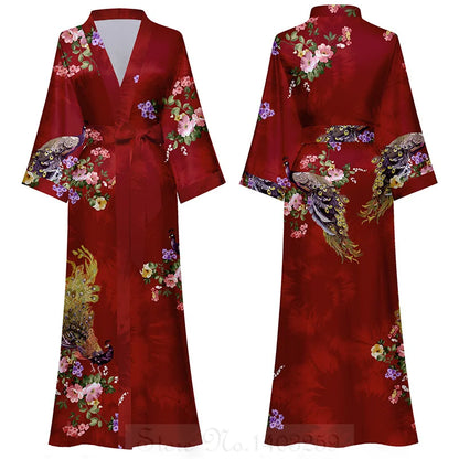 Katoenen ochtendjas met bloemenprint – Frisse en vrolijke look