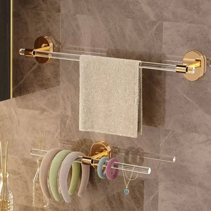 Badkamer handdoekenrek met spiegelframe – 2-in-1 oplossing