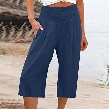 H&M linnen broek met steekzakken – Praktisch en stijlvol