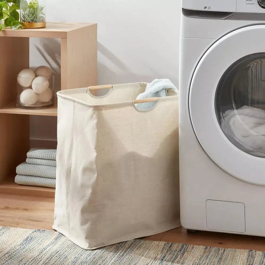 IKEA wasmand met bamboe deksel – Natuurlijk materiaal