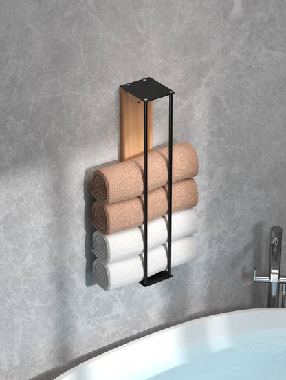 Wand handdoekrek met klemlijst – Stevig en veilig