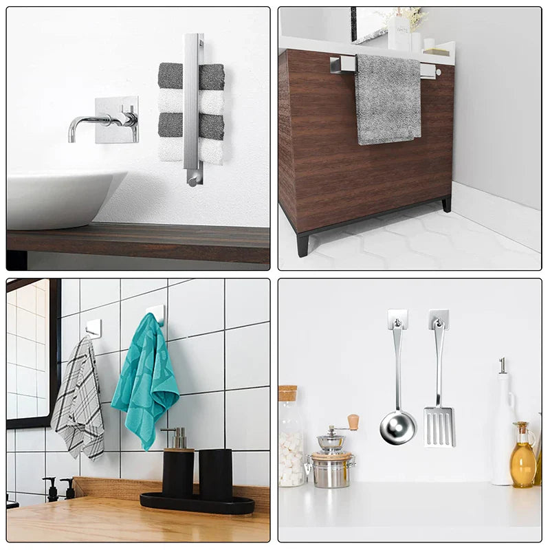Handdoek rek RVS wandmodel – Modern en stevig