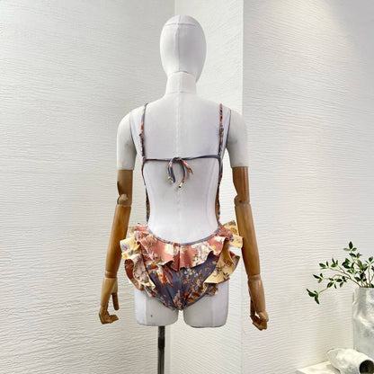 Zwemjurk dames met contrasterende bies – Sportieve look