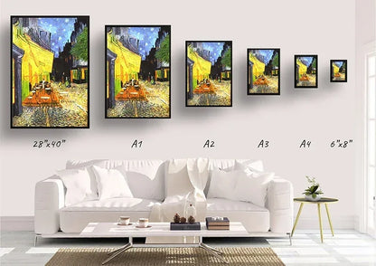 Poster met kaart van wereld of stad
