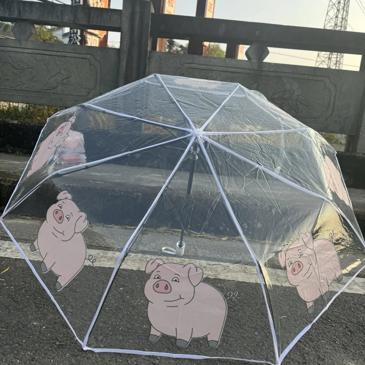 HEMA paraplu met vrolijke patronen