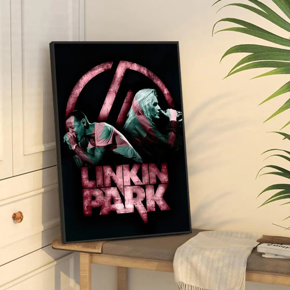 Poster met dieren in zachte kleuren