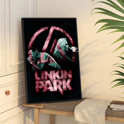 Poster met dieren in zachte kleuren