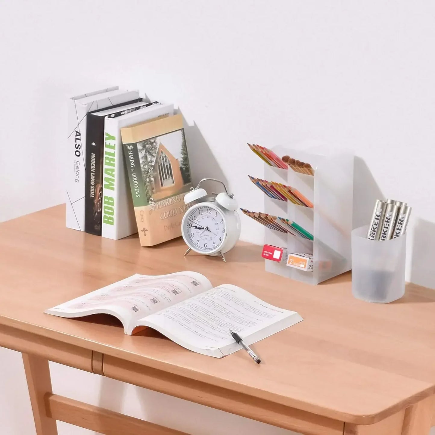 Witte desk organizer – Fris en professioneel