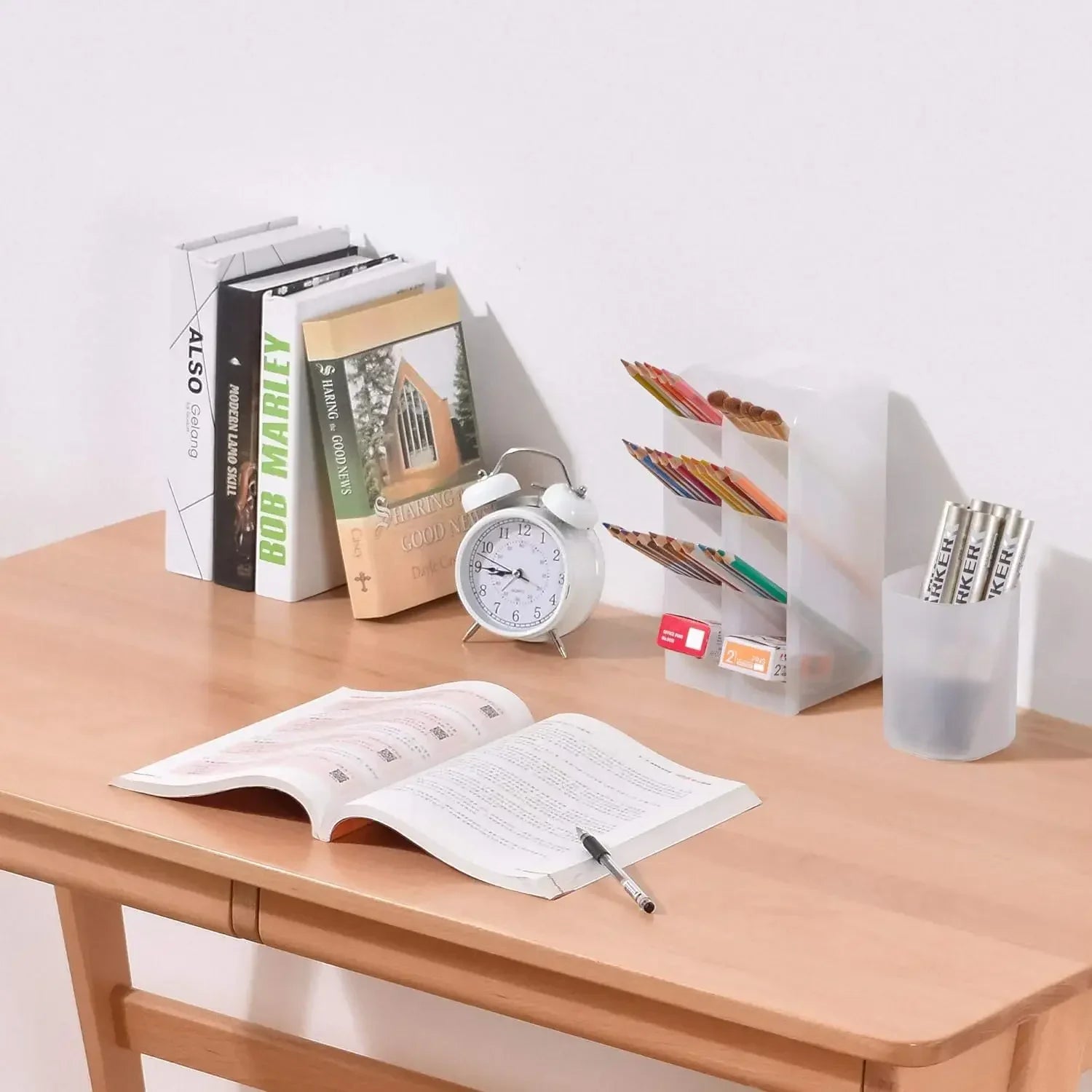 Witte desk organizer – Fris en professioneel
