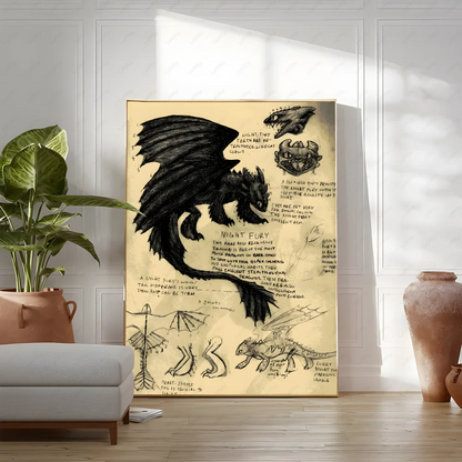 Kunstposter met klassiek werk