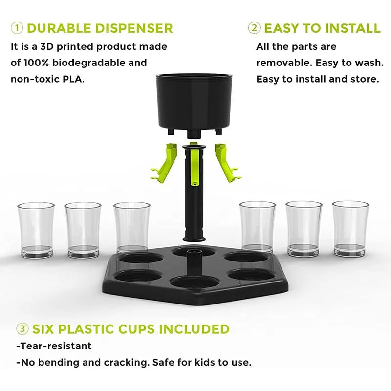 Drankdispenser met hittebestendig glas – Ook voor warme dranken