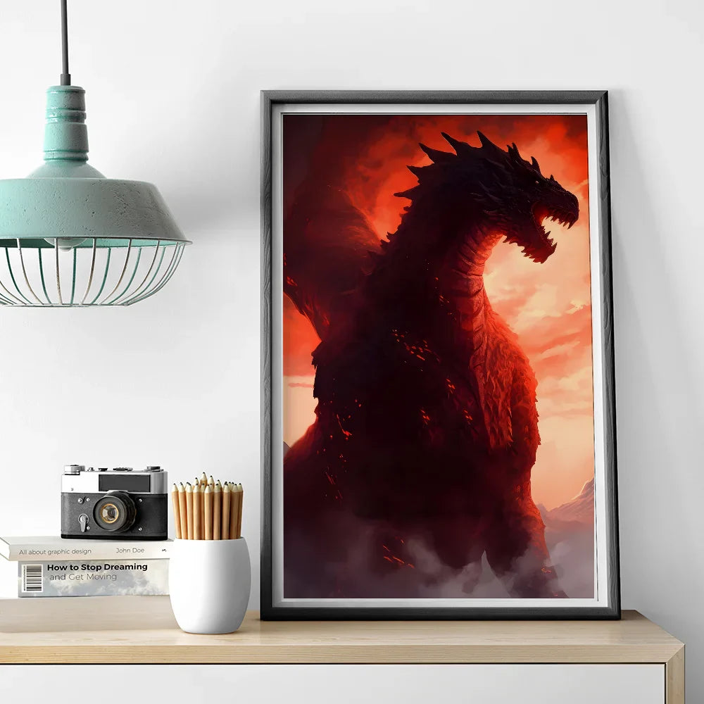 Set posters in botanische stijl