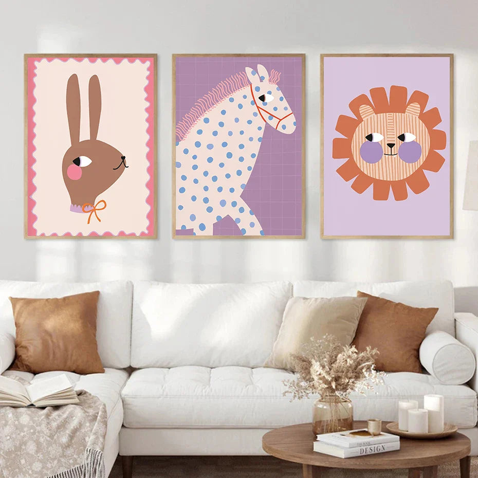 Kinderposter met vrolijke kleuren