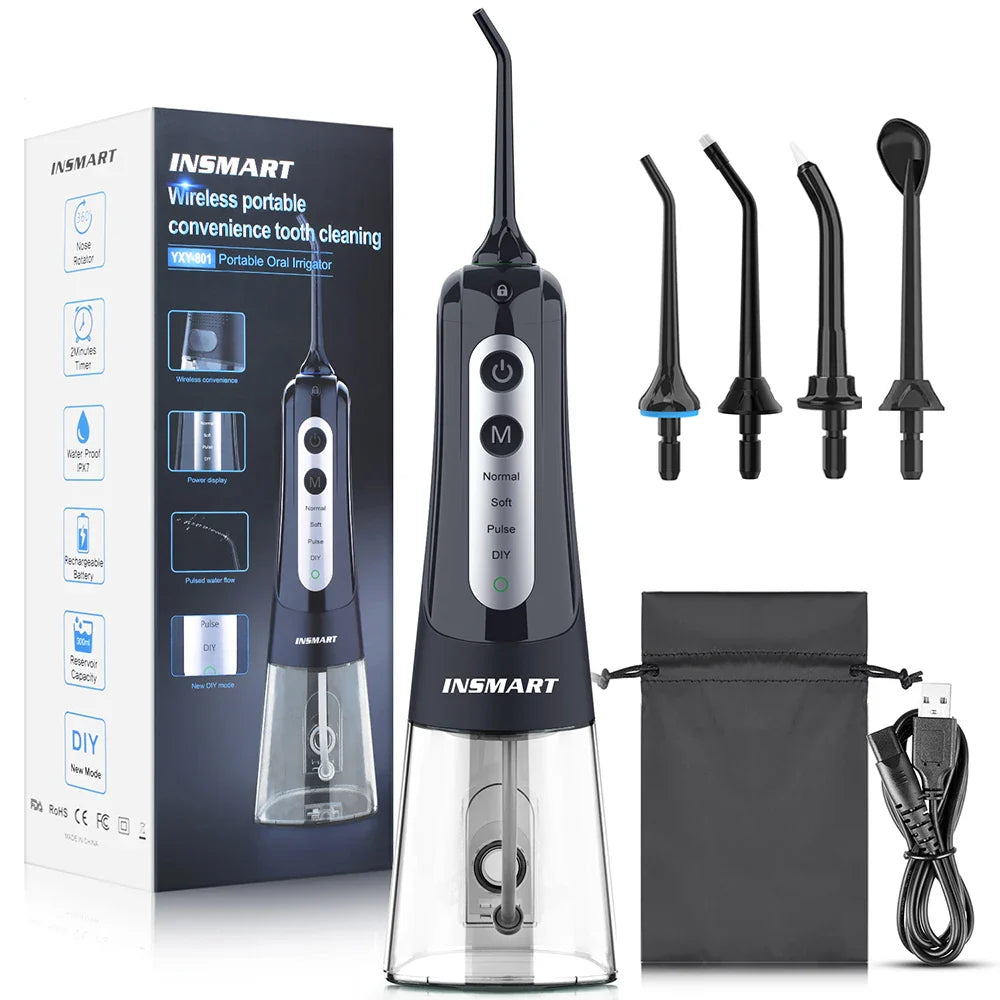 Tandsteen Verwijderaar - INS SMART Draagbare Waterflosser voor Perfecte Mondhygiëne